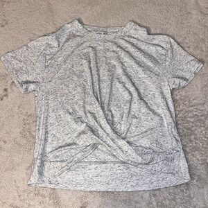 Grey Alia Twist Crop top